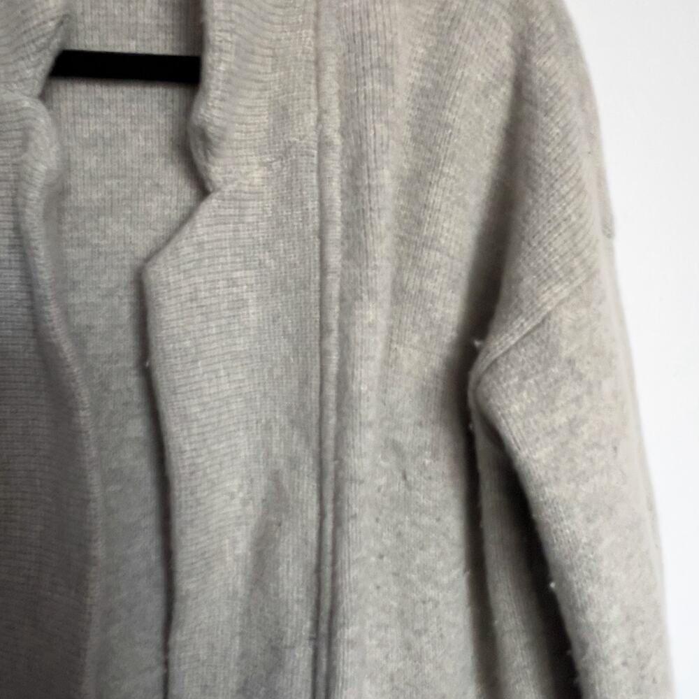 MADEWELL Spencer Knit Cardigan Wool Sweater Coatigan XS Light Gray - Picture 3 of 5